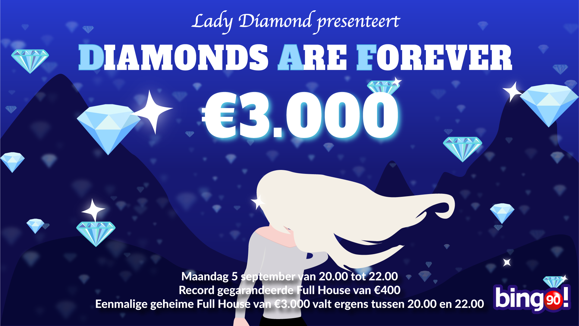 Tombola: Diamonds are Forever LIVESTREAM op YouTube!