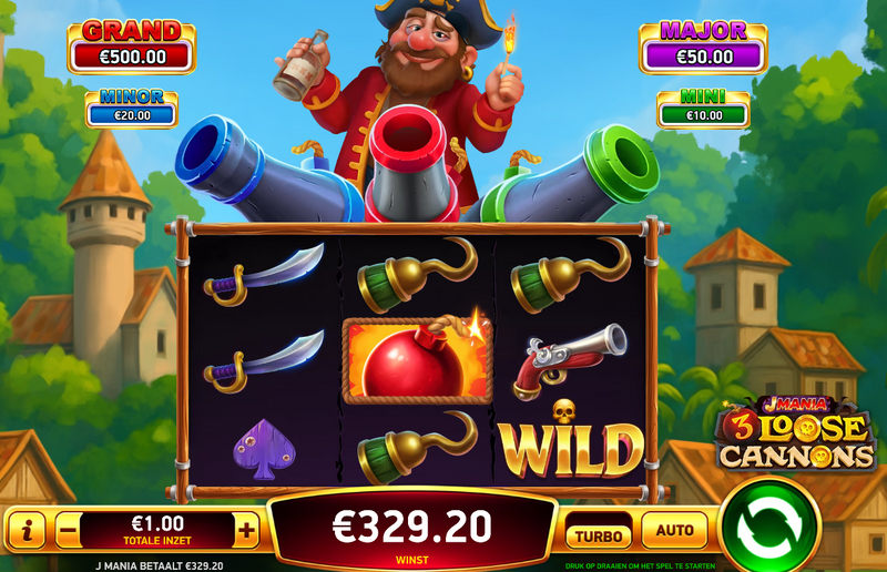 vijfde bonusspel 3 loose cannons rubyplay